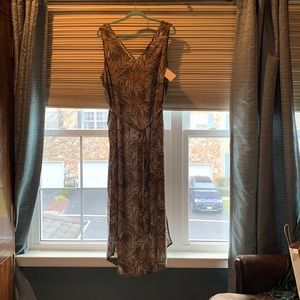 NWT A New Day green floral V-neck dress size XL sleeveless